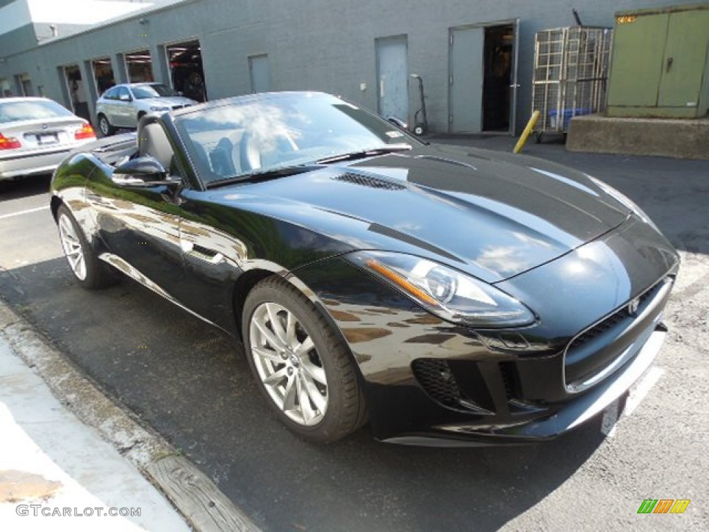 Ebony Black 2014 Jaguar F-TYPE Standard F-TYPE Model Exterior Photo #95117507