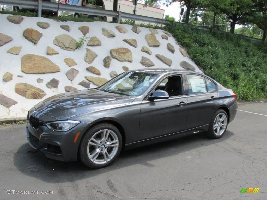 2014 3 Series 335i xDrive Sedan - Mineral Grey Metallic / Black photo #1