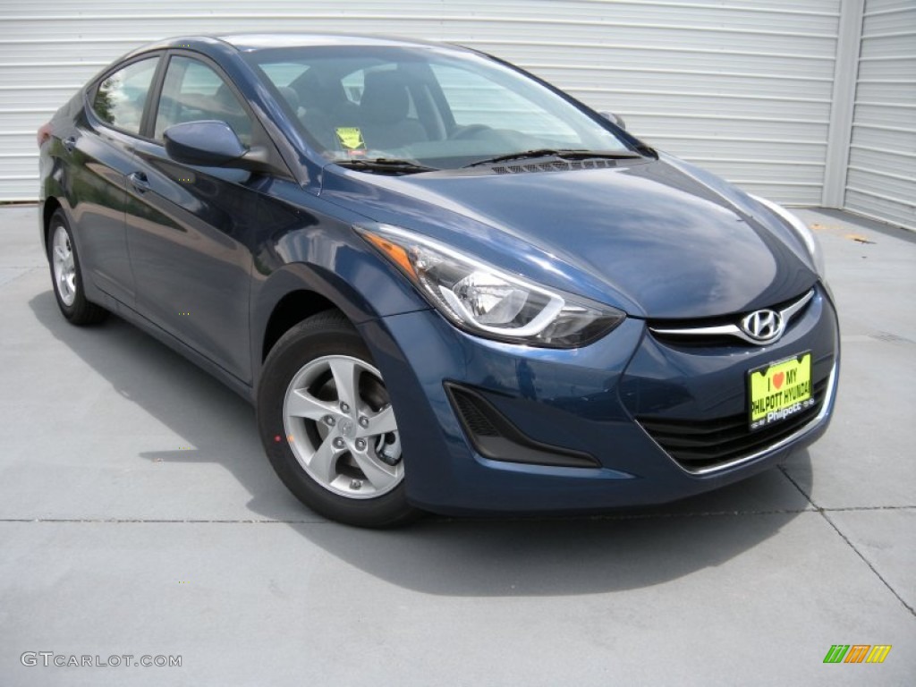 2015 Elantra SE Sedan - Lakeside Blue / Gray photo #2
