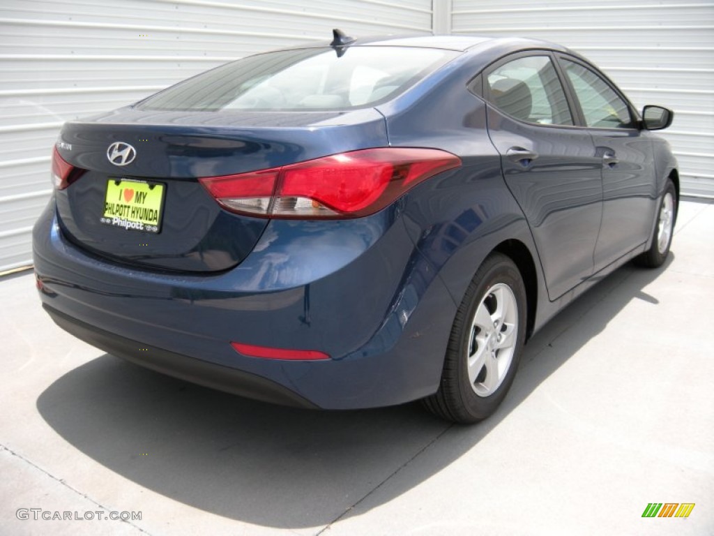 2015 Elantra SE Sedan - Lakeside Blue / Gray photo #4