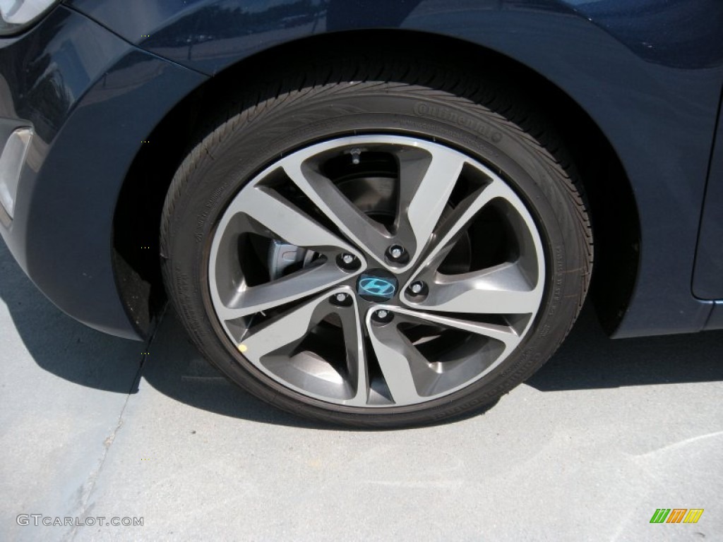 2015 Elantra Limited Sedan - Lakeside Blue / Gray photo #11