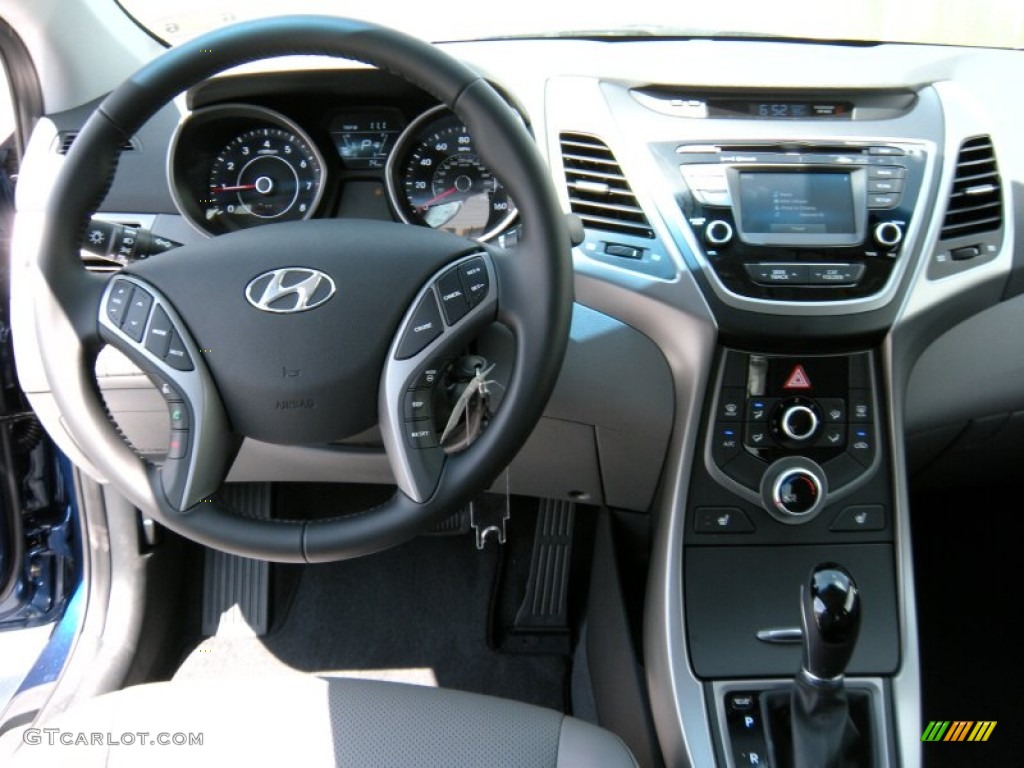 2015 Elantra Limited Sedan - Lakeside Blue / Gray photo #26