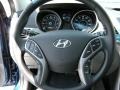2015 Hyundai Elantra Gray Interior Steering Wheel Photo