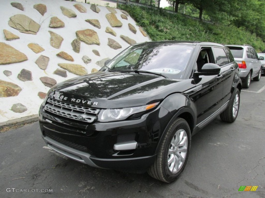 Santorini Black Metallic 2014 Land Rover Range Rover Evoque Pure Exterior Photo #95119508