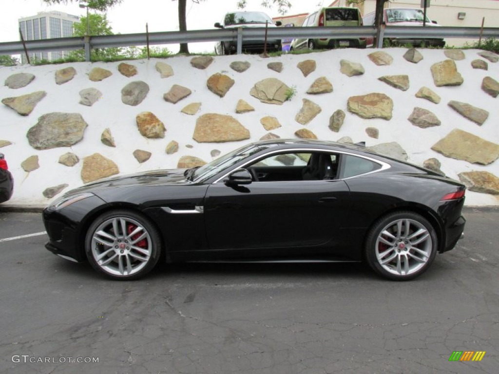 Ebony Black 2015 Jaguar F-TYPE R Coupe Exterior Photo #95119814