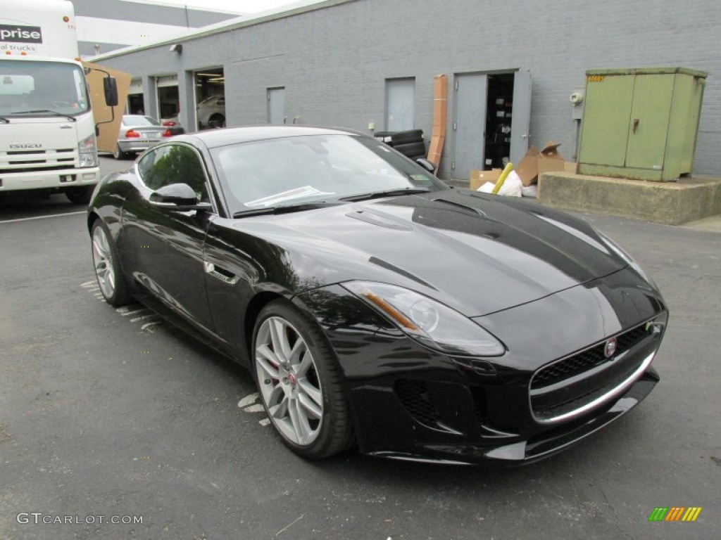 Ebony Black 2015 Jaguar F-TYPE R Coupe Exterior Photo #95119921
