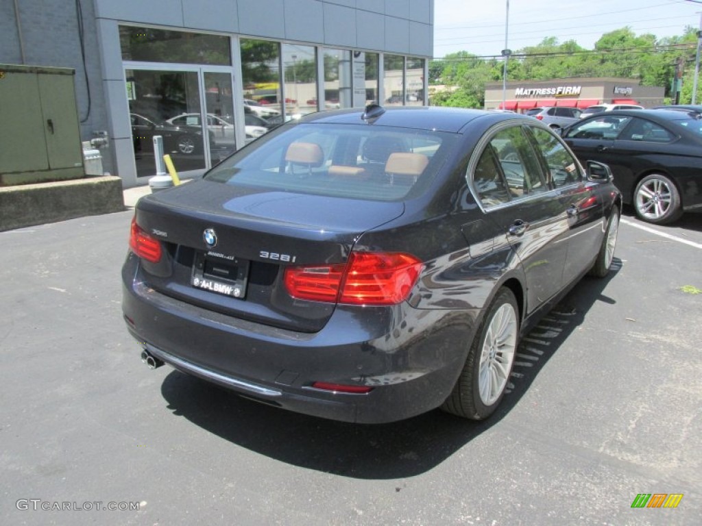 2014 3 Series 328i xDrive Sedan - Imperial Blue Metallic / Saddle Brown photo #6