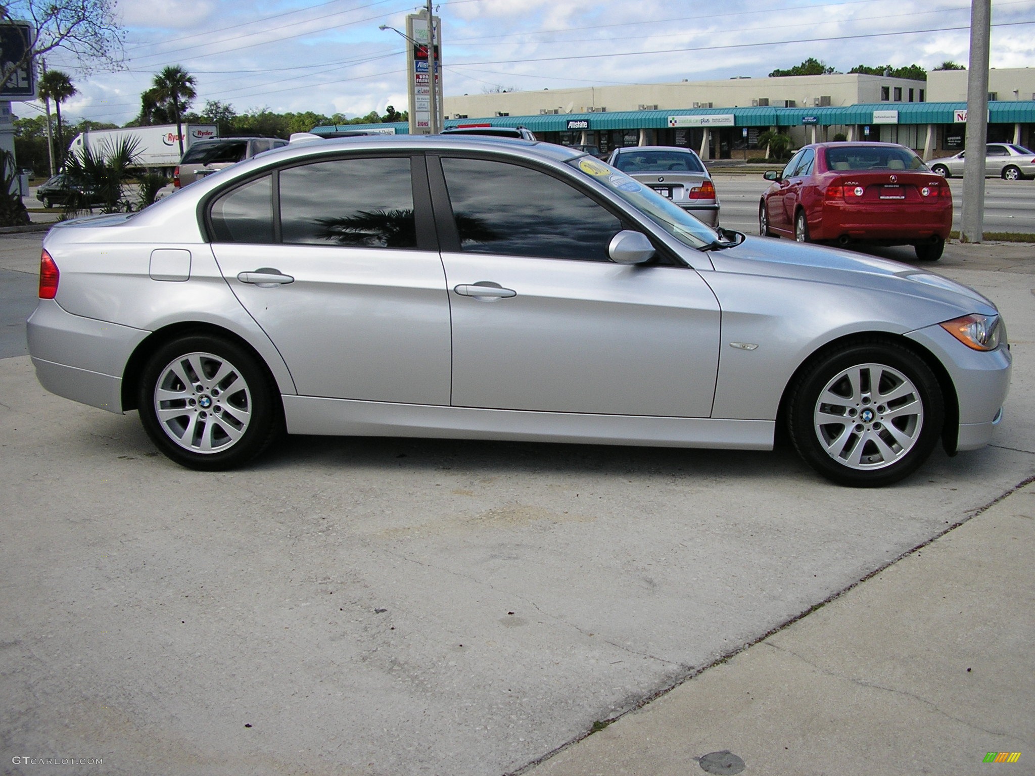 2006 3 Series 325i Sedan - Titanium Silver Metallic / Black photo #8