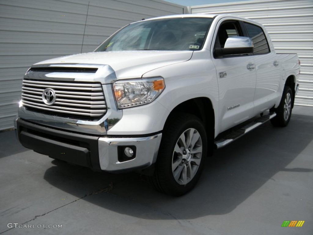 2014 Tundra Limited Crewmax 4x4 - Super White / Black photo #7