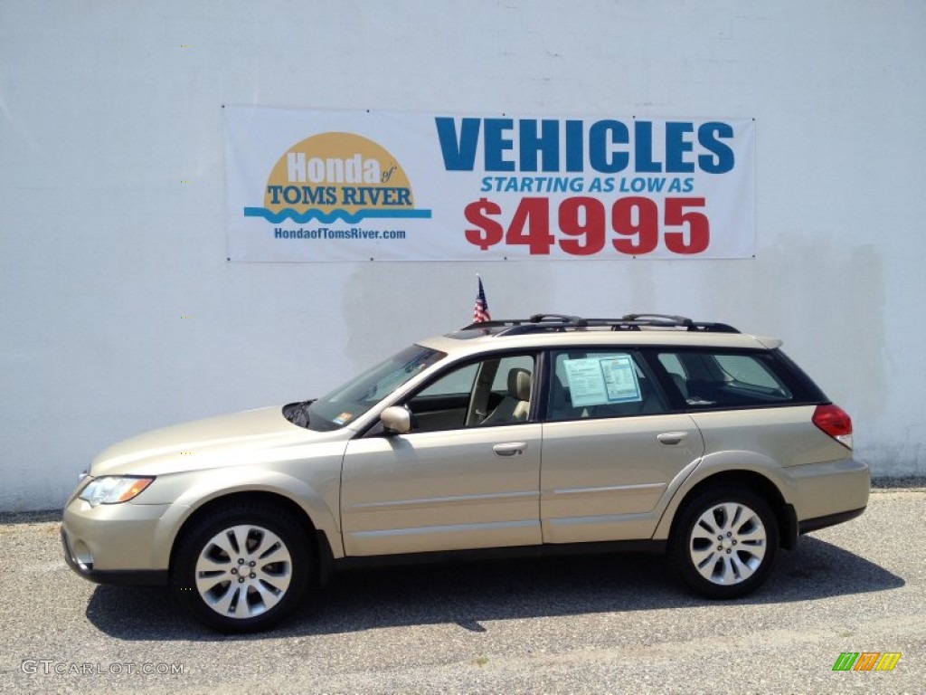 2008 Outback 2.5i Limited Wagon - Harvest Gold Metallic / Warm Ivory photo #5