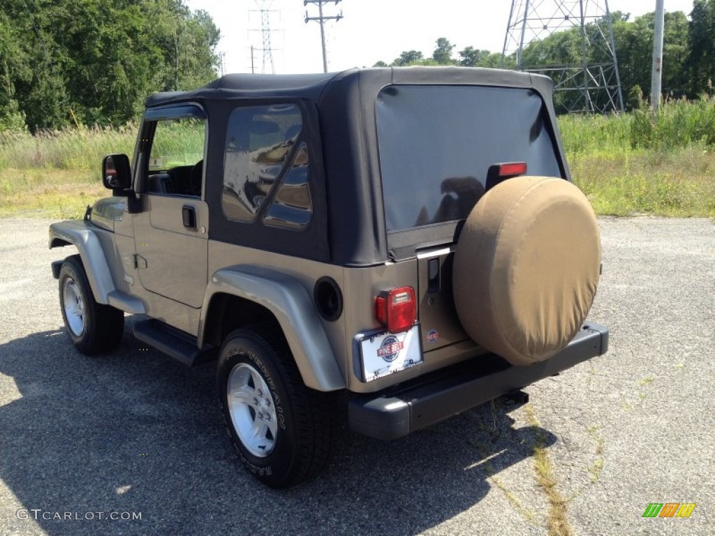 2004 Wrangler Sahara 4x4 - Light Khaki Metallic / Khaki photo #16