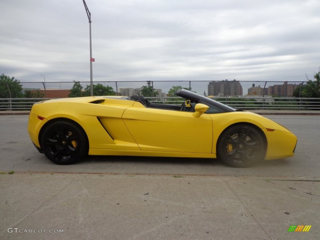 Giallo Halys (Yellow) 2007 Lamborghini Gallardo Spyder Exterior Photo #95123303