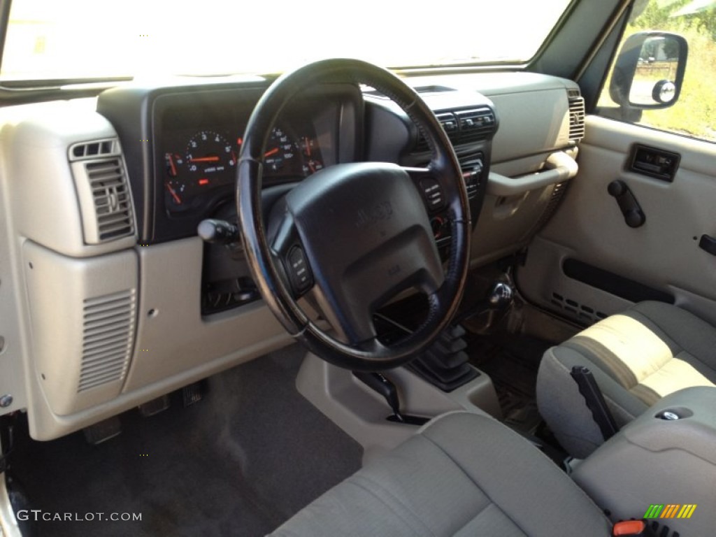 2004 Wrangler Sahara 4x4 - Light Khaki Metallic / Khaki photo #19