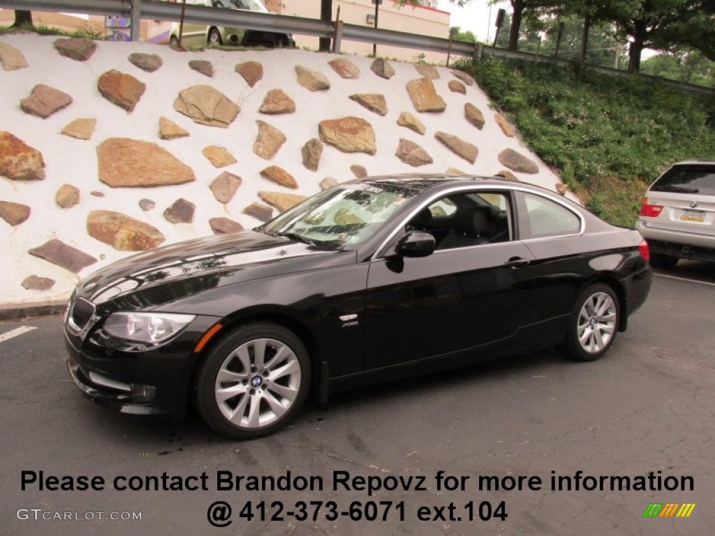 2013 3 Series 328i xDrive Coupe - Jet Black / Black photo #1