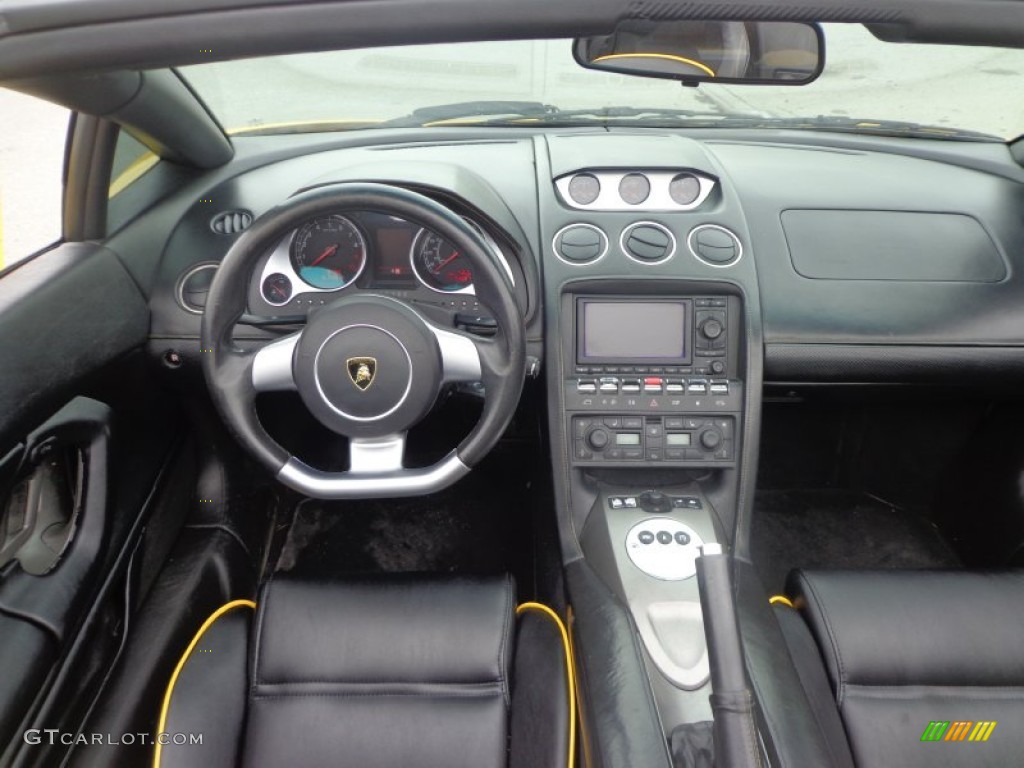 2007 Lamborghini Gallardo Spyder Nero Perseus Dashboard Photo #95123590