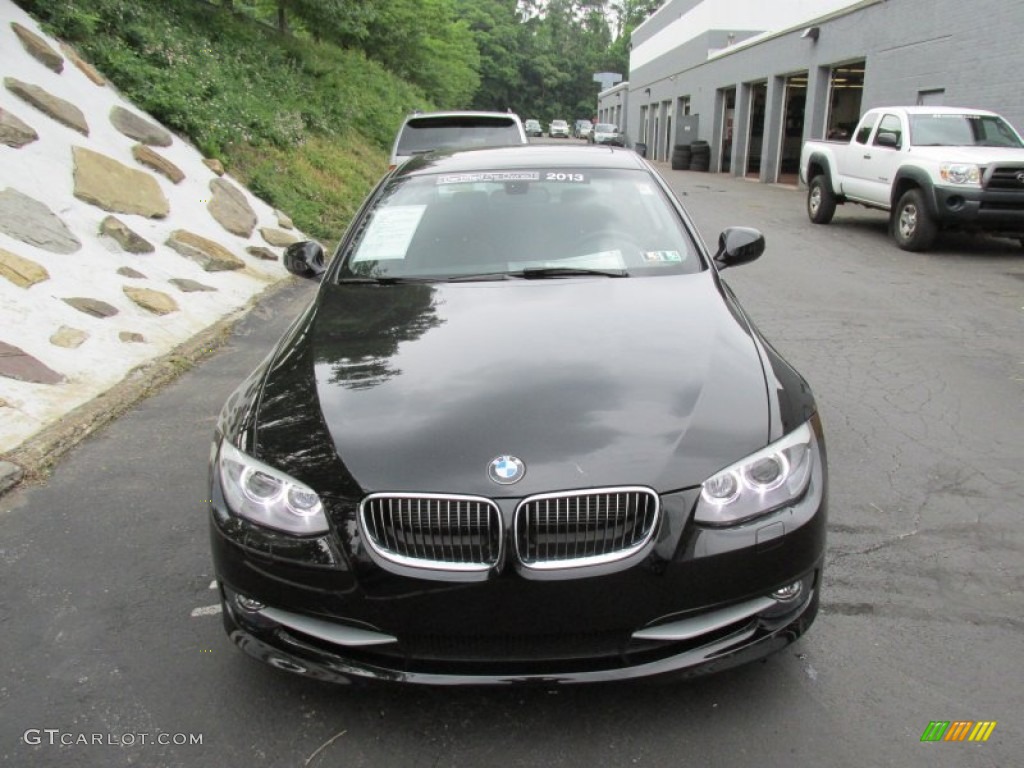 2013 3 Series 328i xDrive Coupe - Jet Black / Black photo #8