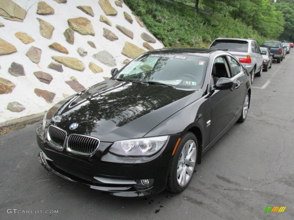 2013 3 Series 328i xDrive Coupe - Jet Black / Black photo #9