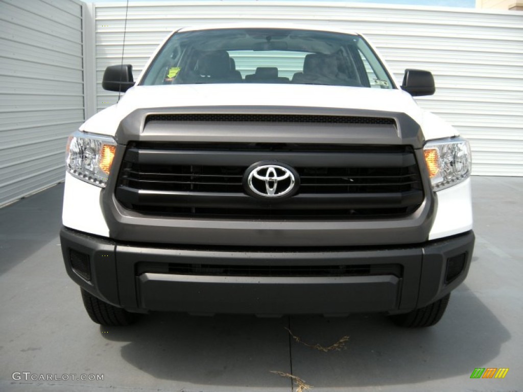 2014 Tundra SR Double Cab - Super White / Graphite photo #8