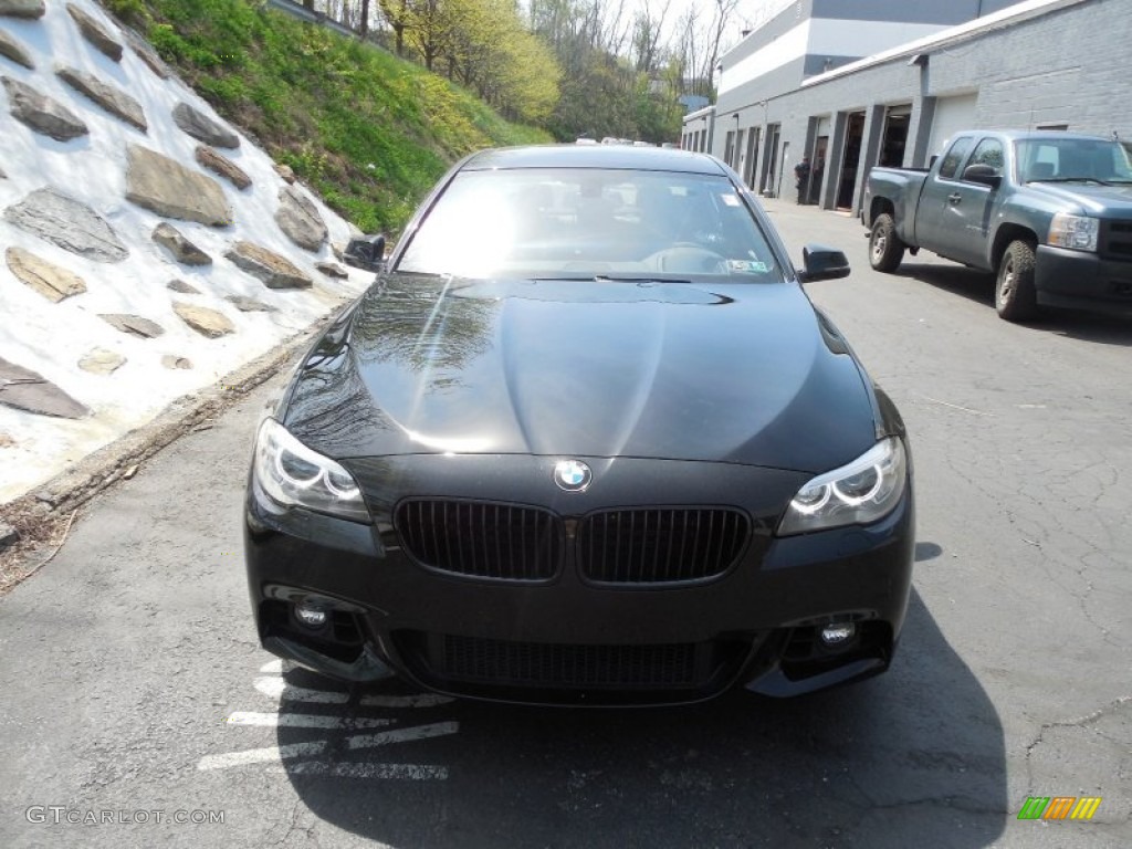 2014 5 Series 550i xDrive Sedan - Jet Black / Black photo #8