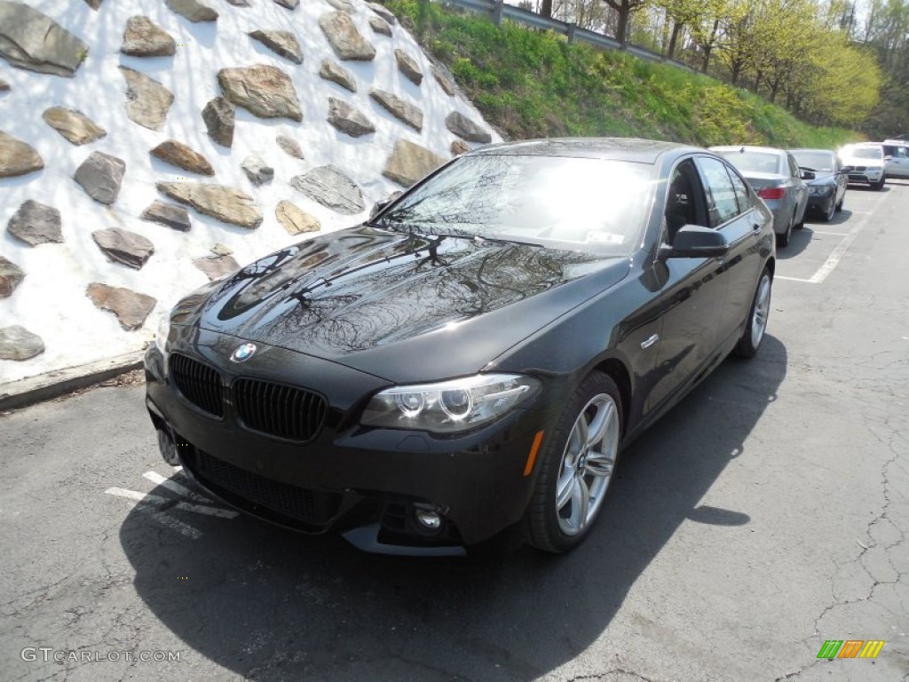 2014 5 Series 550i xDrive Sedan - Jet Black / Black photo #9