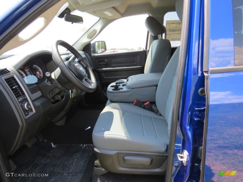 2014 1500 Express Quad Cab - Blue Streak Pearl Coat / Black/Diesel Gray photo #7