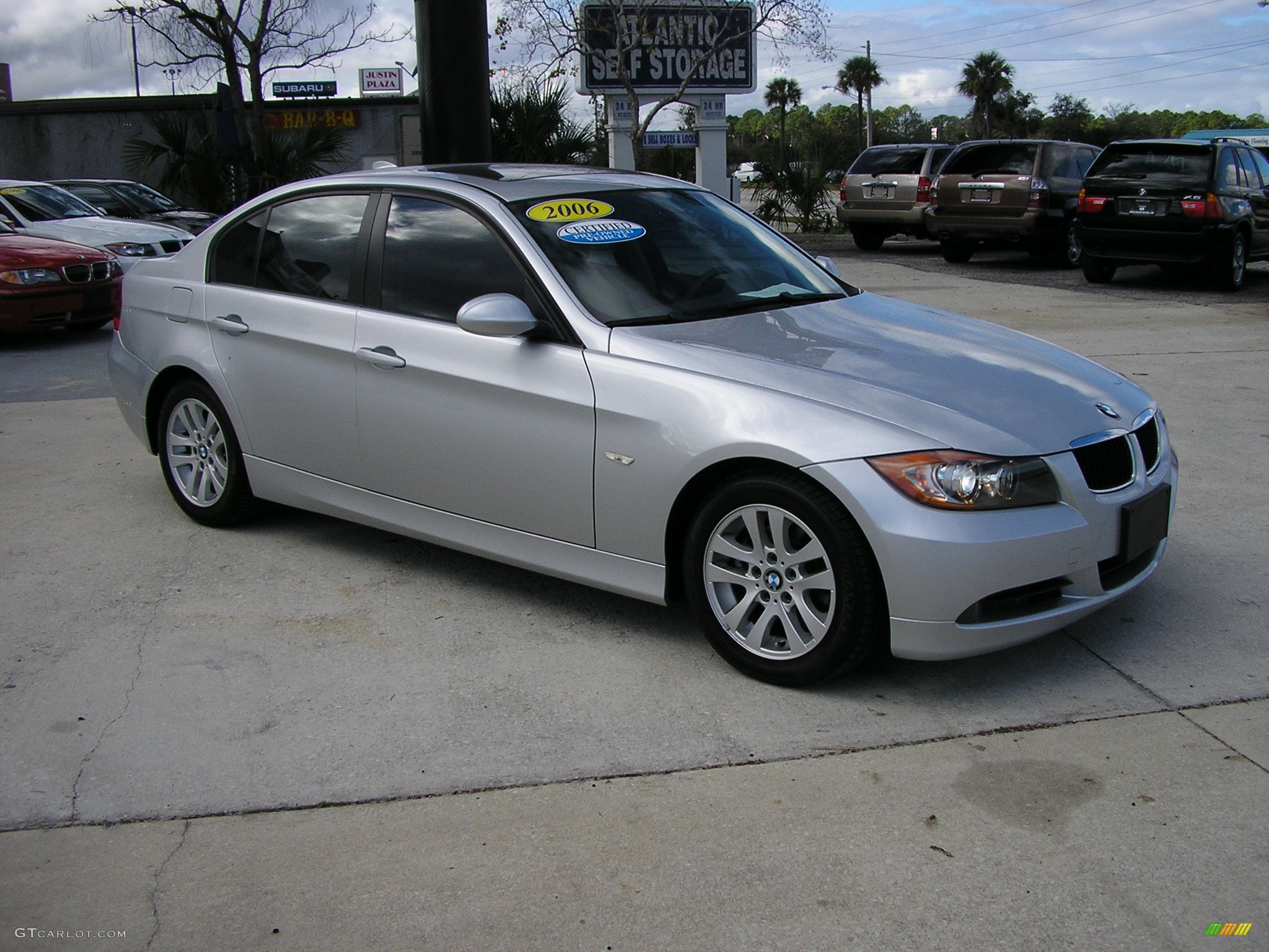 2006 3 Series 325i Sedan - Titanium Silver Metallic / Black photo #9