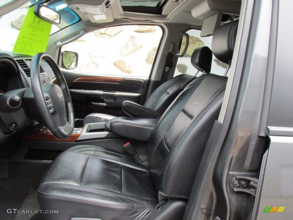 2008 QX 56 4WD - Silver Graphite Gray / Charcoal photo #10