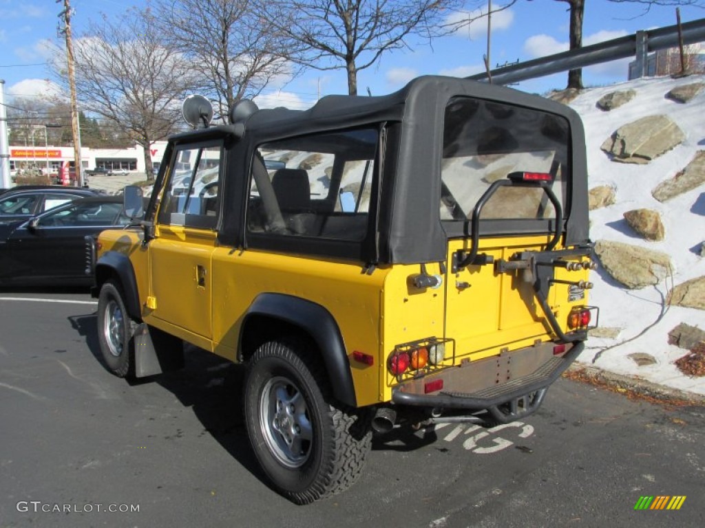 AA Yellow 1997 Land Rover Defender 90 Soft Top Exterior Photo #95129840