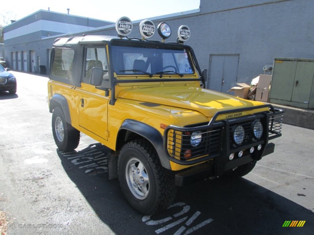 1997 Defender 90 Soft Top - AA Yellow / Charcoal Twill photo #7
