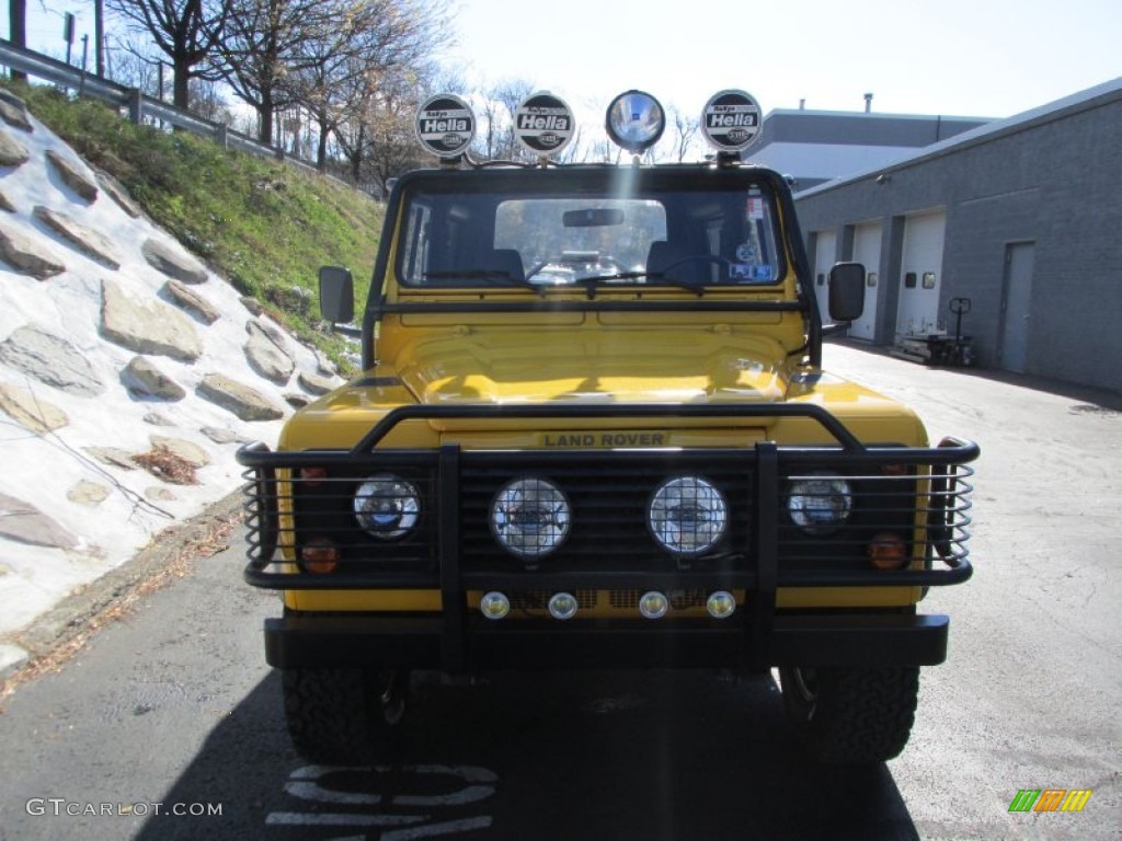 1997 Defender 90 Soft Top - AA Yellow / Charcoal Twill photo #8