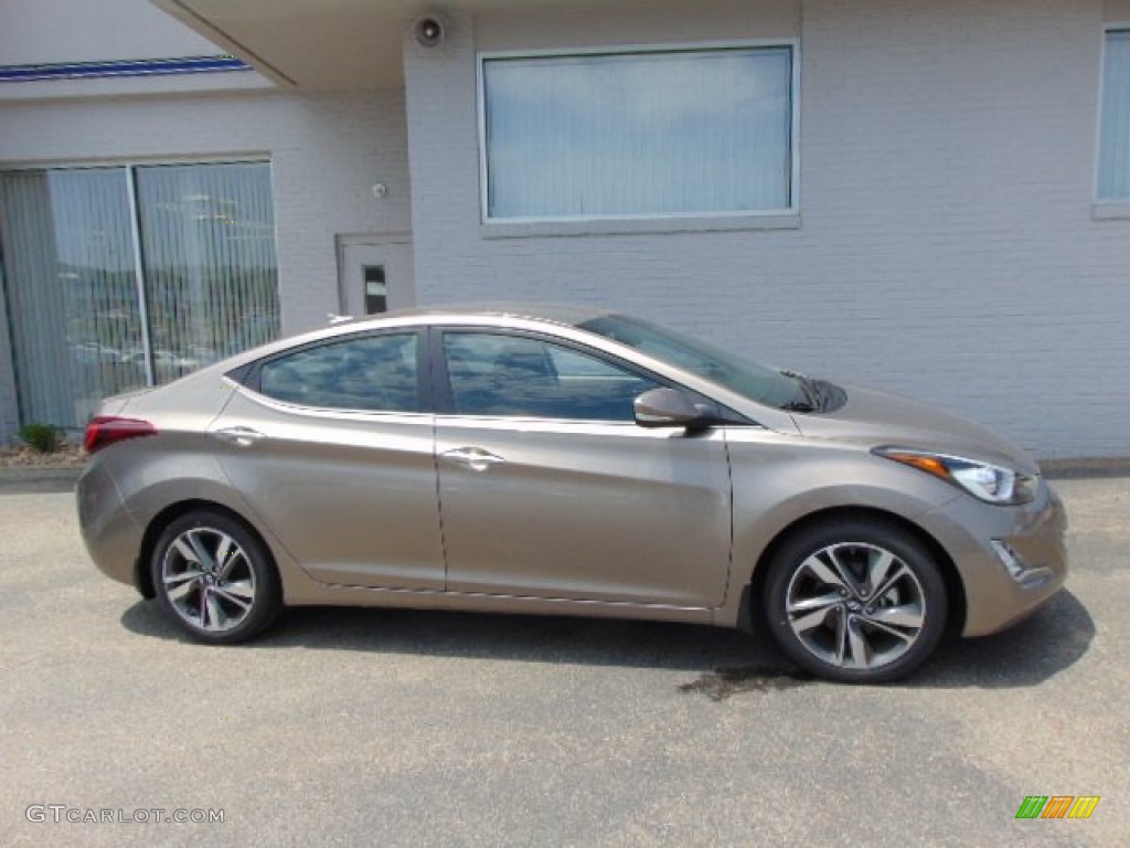 2014 Elantra Limited Sedan - Bronze / Black photo #2