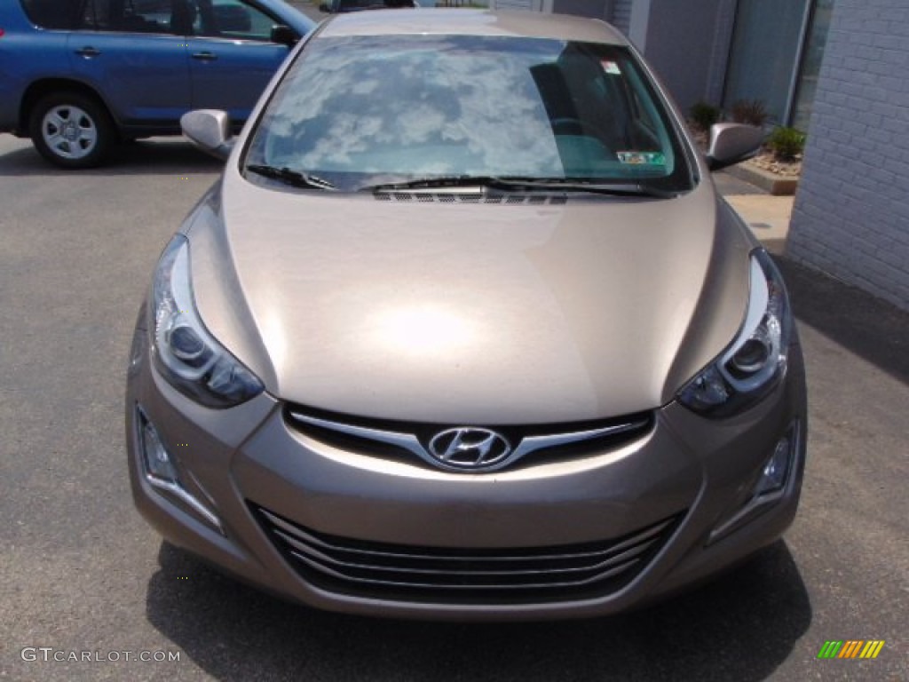 2014 Elantra Limited Sedan - Bronze / Black photo #4