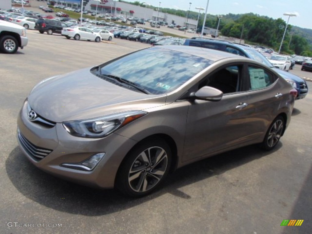 2014 Elantra Limited Sedan - Bronze / Black photo #5
