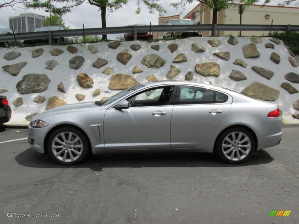 Rhodium Silver Metallic 2014 Jaguar XF 3.0 AWD Exterior Photo #95131139