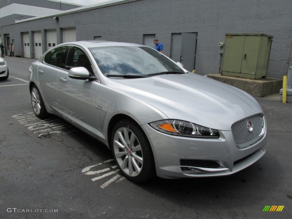 Rhodium Silver Metallic 2014 Jaguar XF 3.0 AWD Exterior Photo #95131283