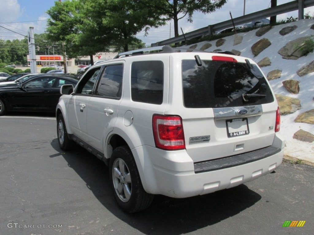 2010 Escape Limited V6 4WD - White Suede / Charcoal Black photo #4
