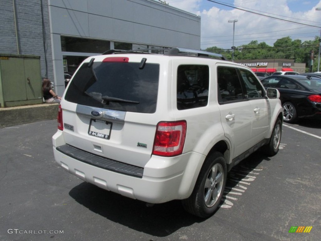 2010 Escape Limited V6 4WD - White Suede / Charcoal Black photo #6