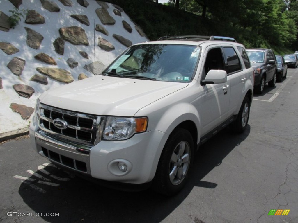 2010 Escape Limited V6 4WD - White Suede / Charcoal Black photo #9