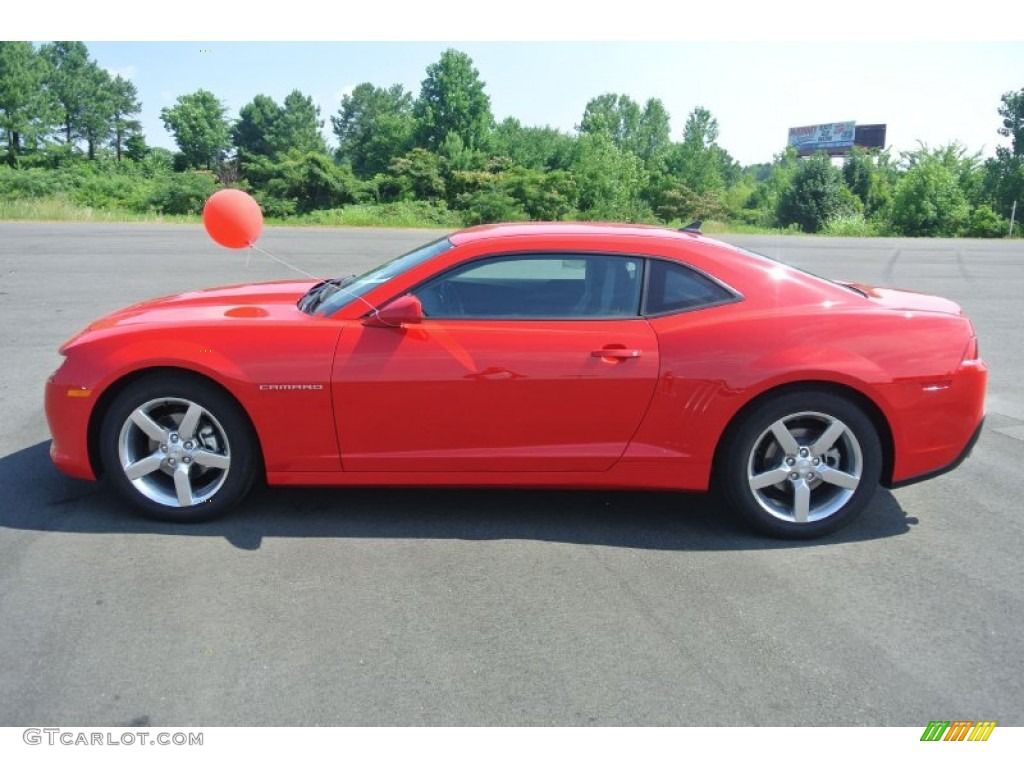 2014 Camaro LT Coupe - Red Hot / Gray photo #3