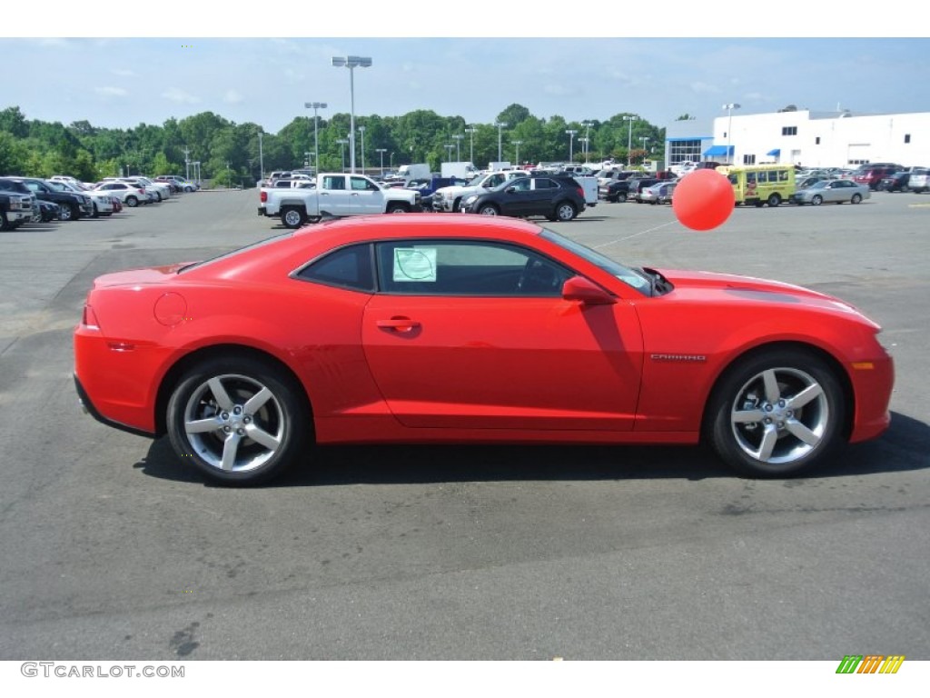 2014 Camaro LT Coupe - Red Hot / Gray photo #6