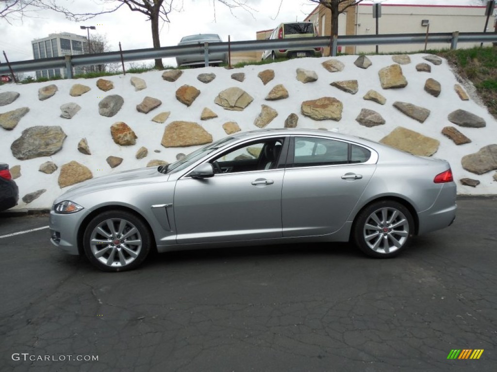 Rhodium Silver Metallic 2014 Jaguar XF 3.0 AWD Exterior Photo #95132093