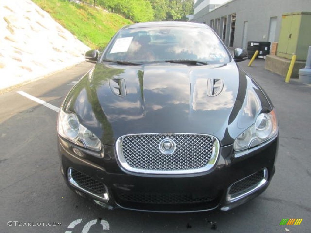 2010 XF XFR Sport Sedan - Ultimate Black / Red Zone/Warm Charcoal photo #10