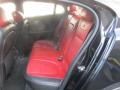 2010 Jaguar XF Red Zone/Warm Charcoal Interior Rear Seat Photo