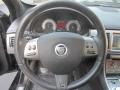 2010 Jaguar XF Red Zone/Warm Charcoal Interior Steering Wheel Photo