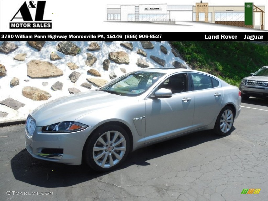 2014 XF 3.0 AWD - Rhodium Silver Metallic / Warm Charcoal photo #1