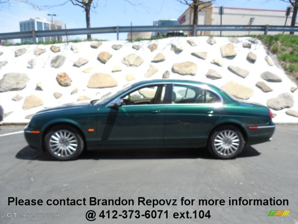 2006 S-Type 4.2 - British Racing Green / Champagne photo #2