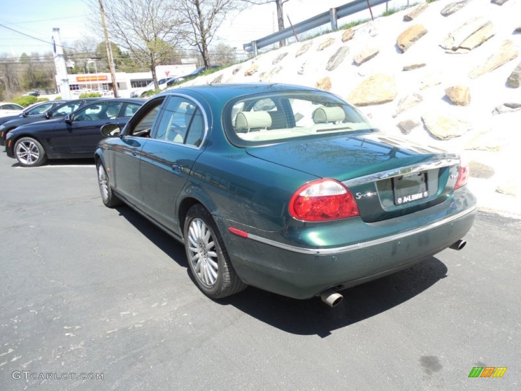 2006 S-Type 4.2 - British Racing Green / Champagne photo #4