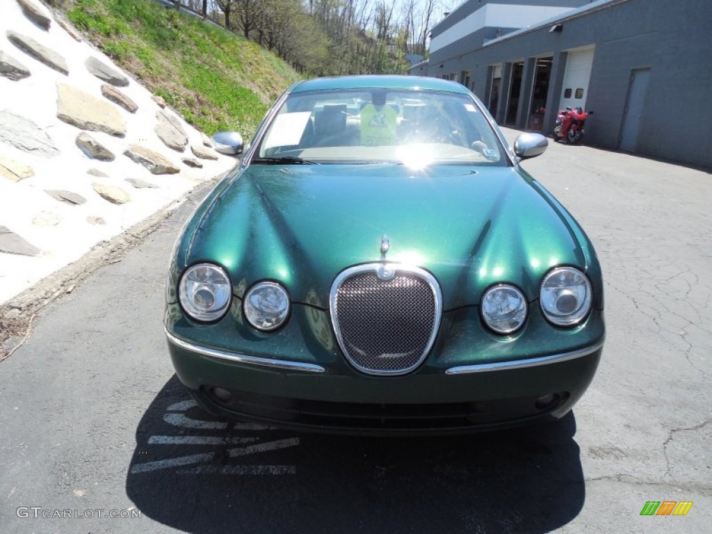2006 S-Type 4.2 - British Racing Green / Champagne photo #8