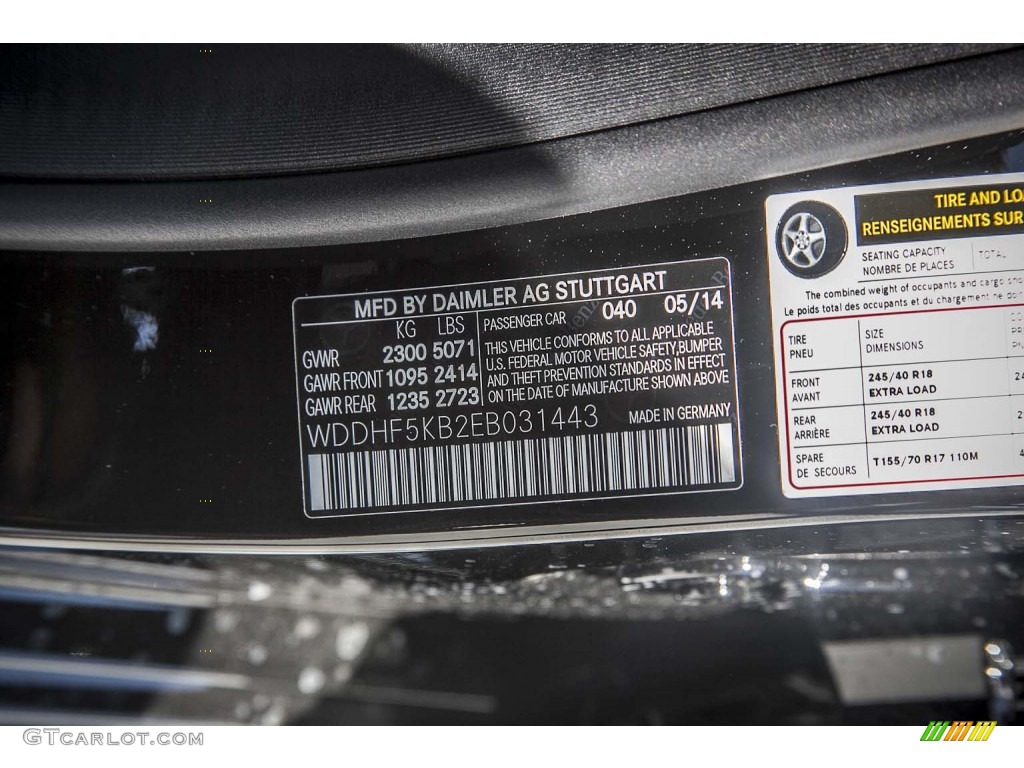 2014 E 350 Sport Sedan - Black / Black photo #7