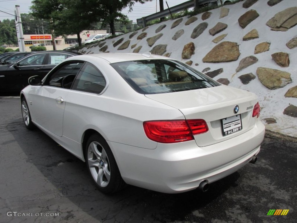 2011 3 Series 335i xDrive Coupe - Alpine White / Saddle Brown Dakota Leather photo #4